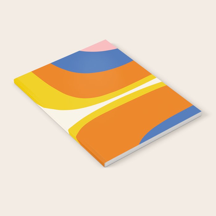 Colorful Abstract Retro Groove Pop Pattern Notebook Gallery Image 2