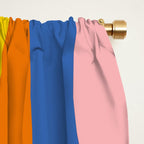 Colorful Abstract Retro Groove Pop Pattern Window Curtain Gallery Image 2