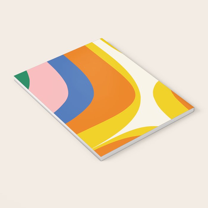 Colorful Abstract Retro Groove Pop Pattern Notebook Gallery Image 3