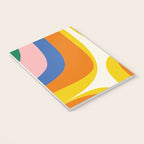 Colorful Abstract Retro Groove Pop Pattern Notebook Gallery Image 3