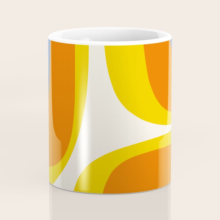 Colorful Abstract Retro Groove Pop Pattern Coffee Mug Gallery Image 4