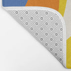 Colorful Abstract Retro Groove Pop Pattern Bath Mat Gallery Image 2