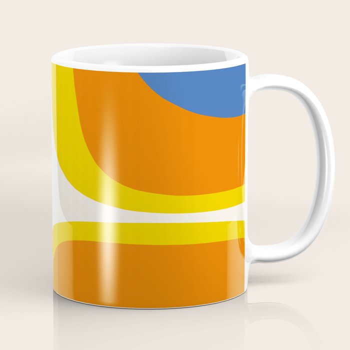 Colorful Abstract Retro Groove Pop Pattern Coffee Mug Gallery Image 1