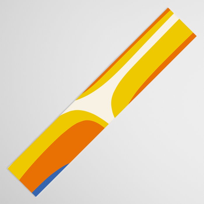 Colorful Abstract Retro Groove Pop Pattern Table Runner Gallery Image 3
