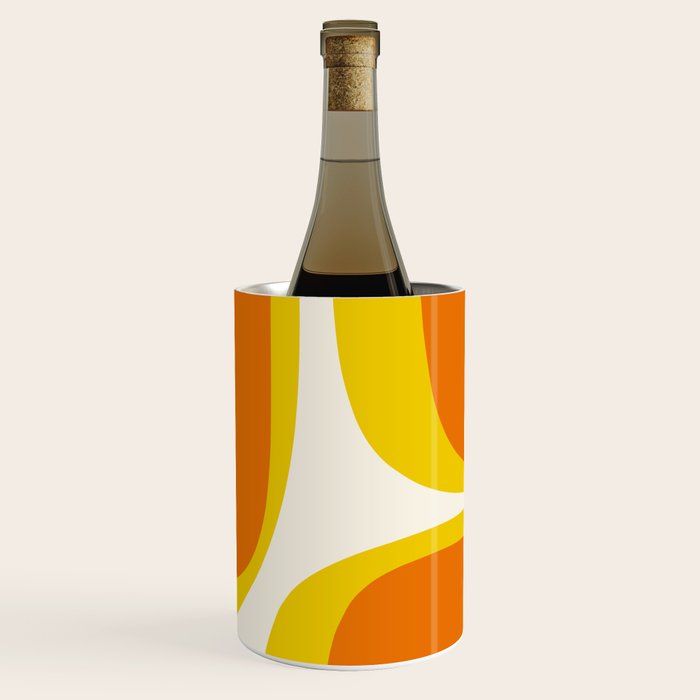 Colorful Abstract Retro Groove Pop Pattern Wine Chiller Gallery Image 1