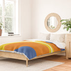 Colorful Abstract Retro Groove Pop Pattern Duvet Cover Gallery Image 2