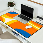 Colorful Abstract Retro Groove Pop Pattern Desk Mat Gallery Image 2