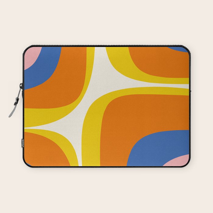 Colorful Abstract Retro Groove Pop Pattern Laptop Sleeve Gallery Image 1