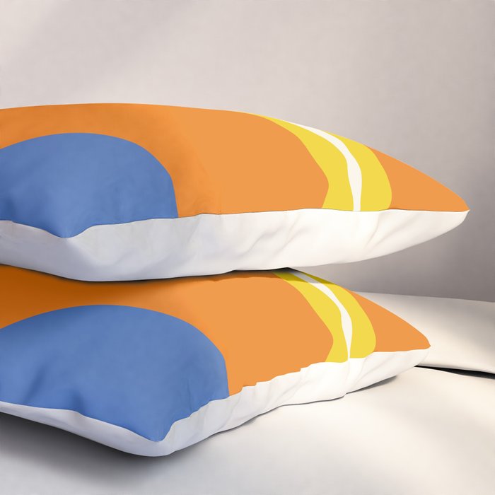 Colorful Abstract Retro Groove Pop Pattern Pillow Sham Gallery Image 3