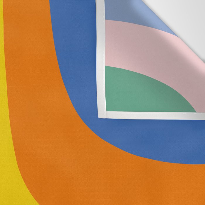 Colorful Abstract Retro Groove Pop Pattern Wall Tapestry Gallery Image 3