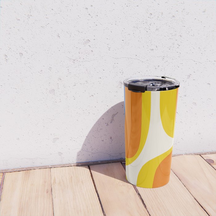 Colorful Abstract Retro Groove Pop Pattern Travel Mug Gallery Image 4