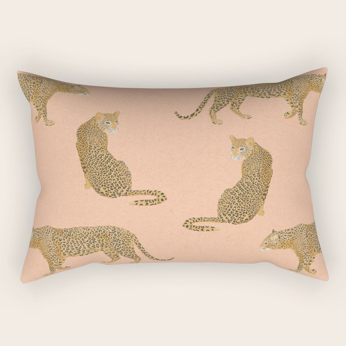 sunset leopards Rectangular Pillow Gallery Image 2