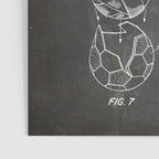 Soccer Ball Patent - Football Art - Black Chalkboard Poster Gallery Image 3