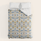 Whimsical Botanical Tile Duvet Cover Gallery Image 6