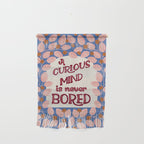 A Curious Mind Inspirational Floral Design Wall Hanging Gallery Image 1