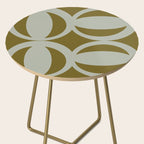 Retro Orbit Brown Olive - Mid Century Modern Geometric Side Table Gallery Image 2