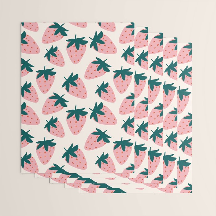Cute Strawberry  Wrapping Paper Gallery Image 3