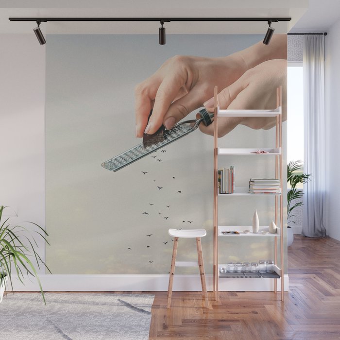 Garnished Flock - Flying Chocolate Birds Wall Mural Gallery Image 1