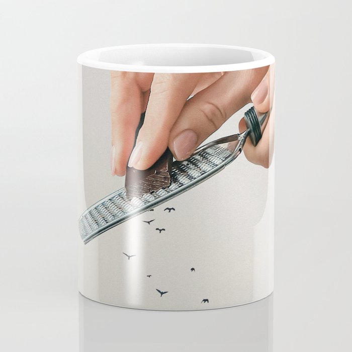 Garnished Flock - Flying Chocolate Birds Coffee Mug Gallery Image 4
