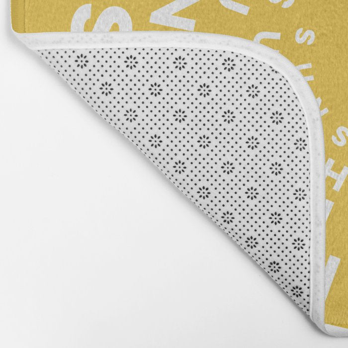 Hello Sunshine #positivity #typography Bath Mat Gallery Image 2