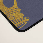 Royal Blue with Gold Crowns Desk Mat Gallery Image 4