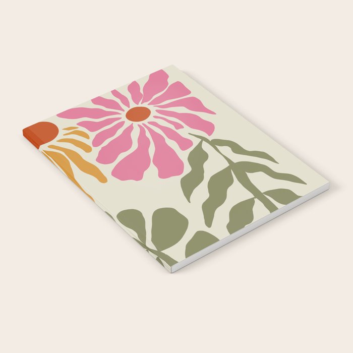Mid-Century floral Notebook Gallery Image 1