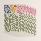 Mid-Century floral Wrapping Paper Gallery Image 3