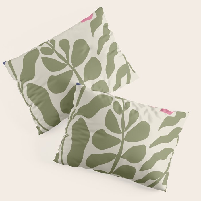 Mid-Century floral Pillow Sham Gallery Image 3