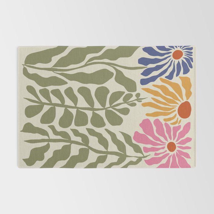 Mid-Century floral Rug Gallery Image 2