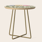 Mid-Century floral Side Table Gallery Image 1