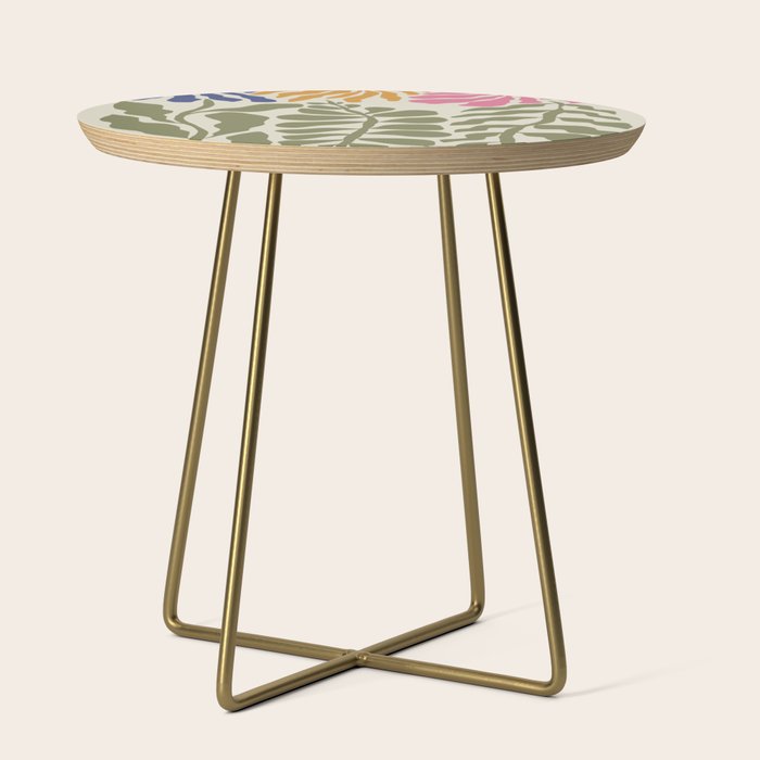 Mid-Century floral Side Table Gallery Image 1