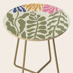 Mid-Century floral Side Table Gallery Image 2