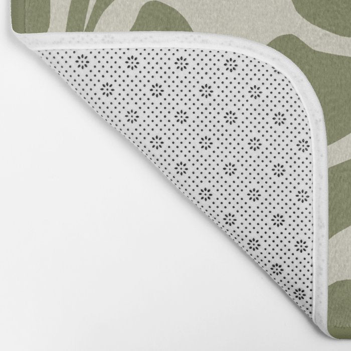 Mid-Century floral Bath Mat Gallery Image 2