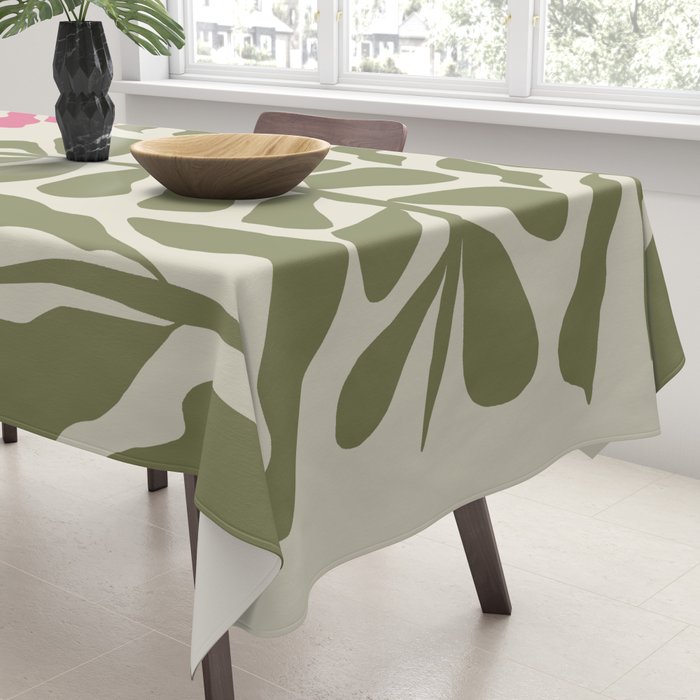 Mid-Century floral Tablecloth Gallery Image 3