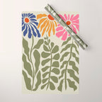 Mid-Century floral Wrapping Paper Gallery Image 1