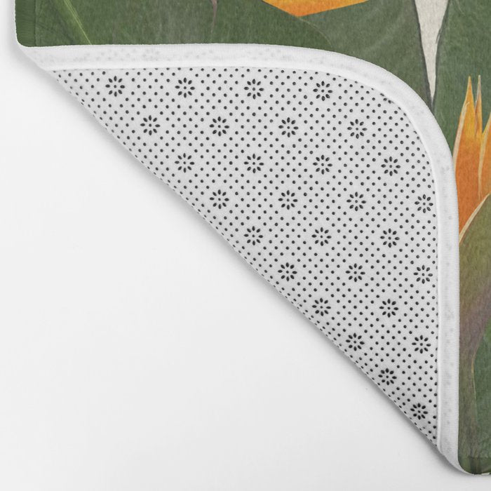 tropical floral Bath Mat Gallery Image 2