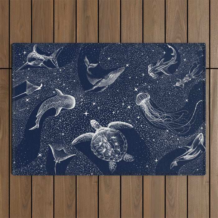 Cosmic Ocean Outdoor Rug Gallery Image 1