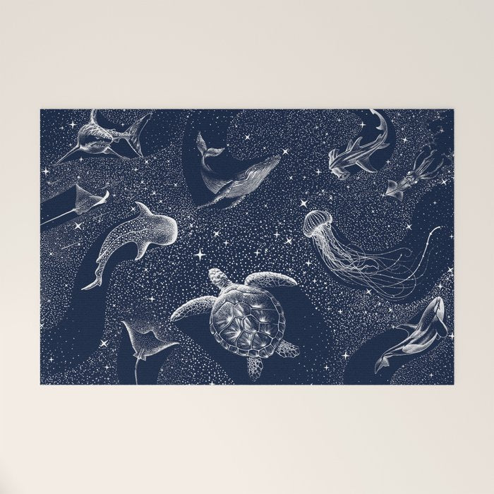 Cosmic Ocean Welcome Mat Gallery Image 1