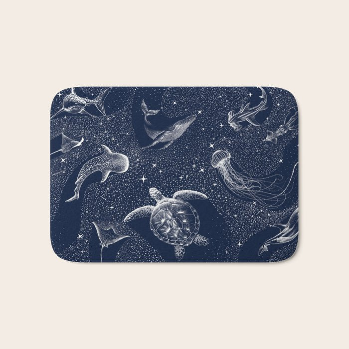 Cosmic Ocean Bath Mat Gallery Image 1