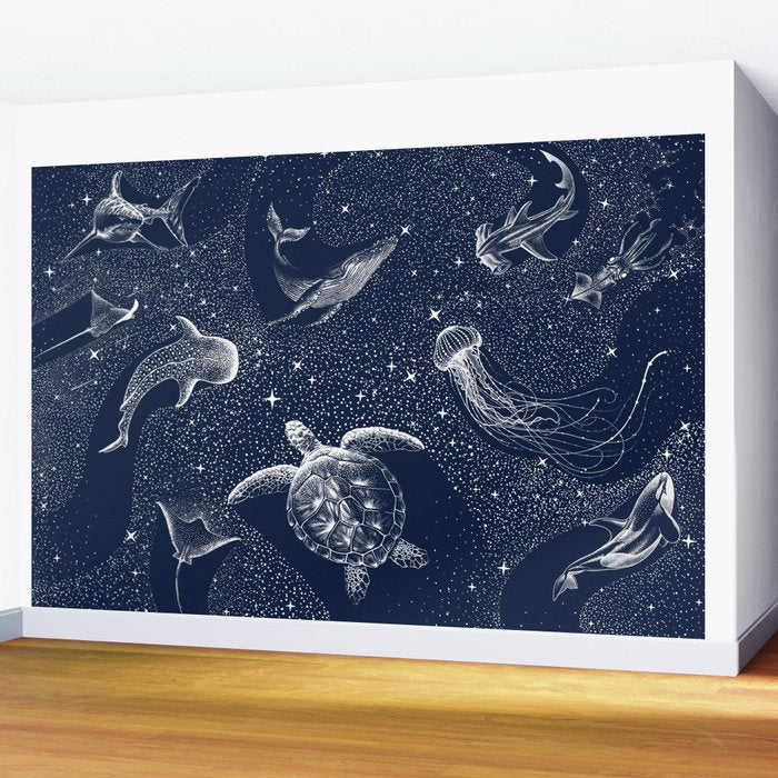 Cosmic Ocean Wall Mural Gallery Image 2