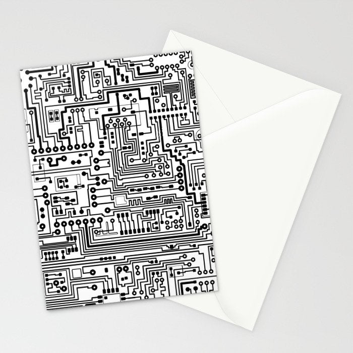 Circuit Board Stationery Card Gallery Image 2