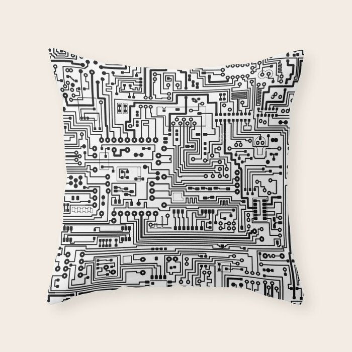 Circuit Board Throw Pillow Gallery Image 6