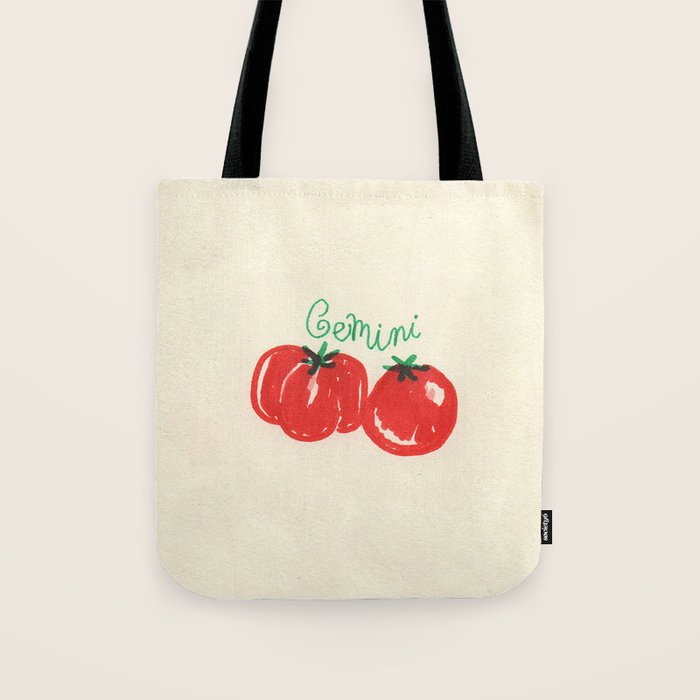 gemini tomato Tote Bag Gallery Image 1