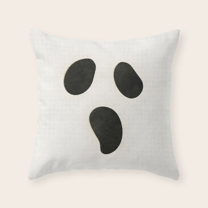 Ghost Face Throw Pillow Gallery Image 1