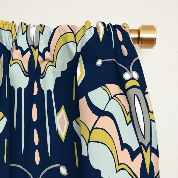 La Maison des Papillons - Midnight Window Curtain Gallery Image 2