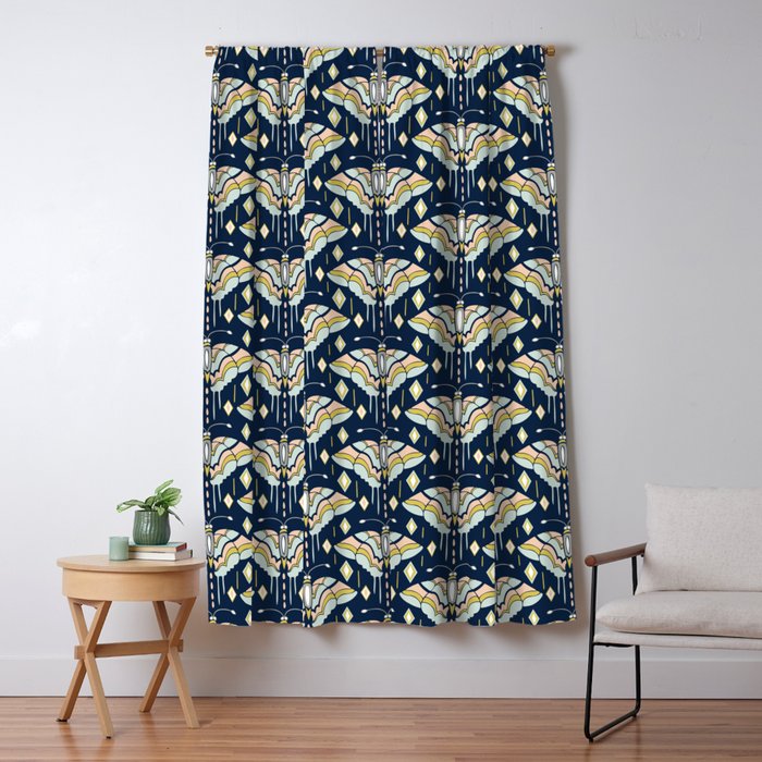 La Maison des Papillons - Midnight Window Curtain Gallery Image 5