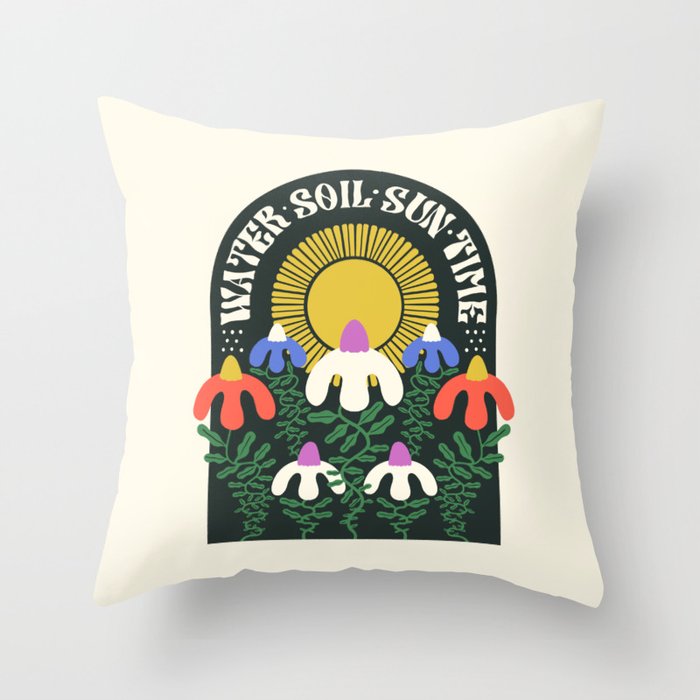 Growing Takes Time Throw Pillow Gallery Image 1