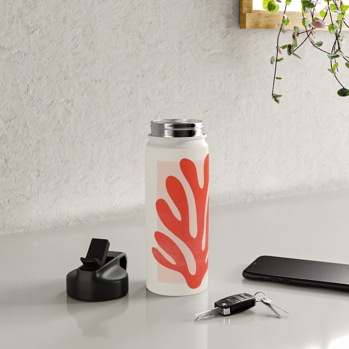 Jazz Leaf: Matisse Edition | Mid Century Series Water Bottle Gallery Image 5