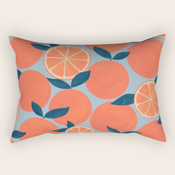 Canned Oranges Rectangular Pillow Gallery Image 2