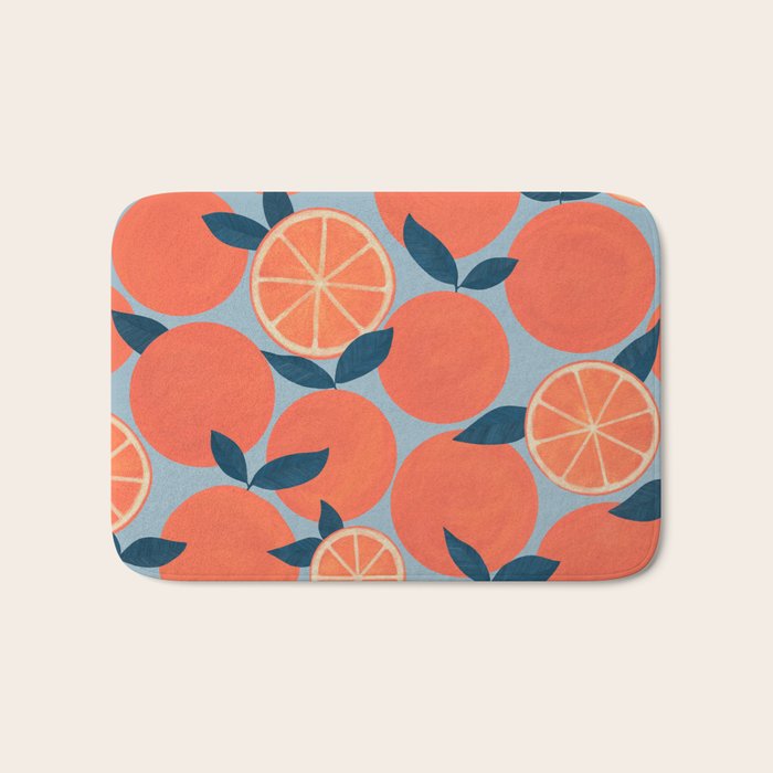 Canned Oranges Bath Mat Gallery Image 1